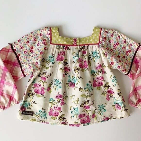NWT Matilda Jane Girl Art School Mixed-Print Peasant Top 2T 8 years 10 years - Picture 12 of 12